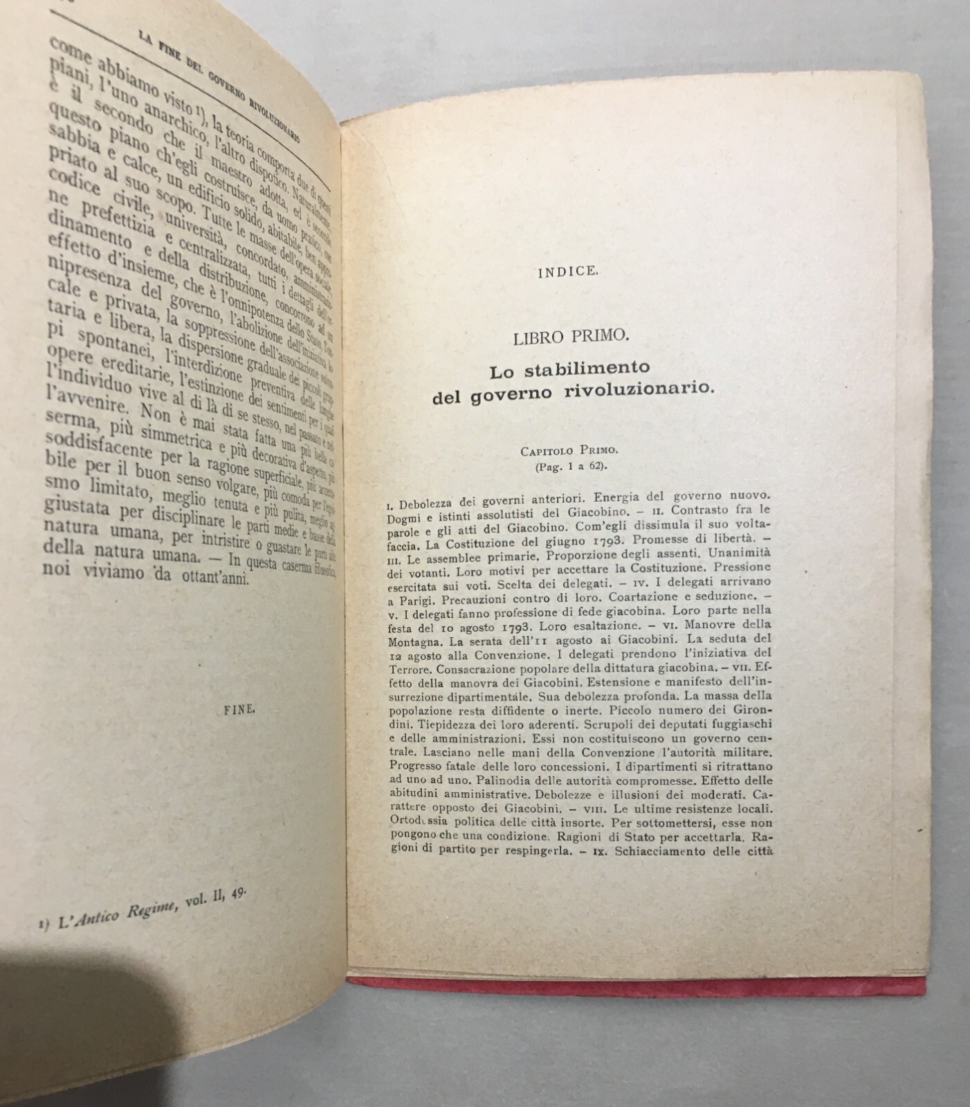 Storia Politica: Rivoluzione Francese. Il Governo Rivoluzionario. Taine, 1908