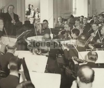Musica: Musicisti Celebri, Orchestra. Rara Fotografia d'Epoca Da Collezione (Londra)