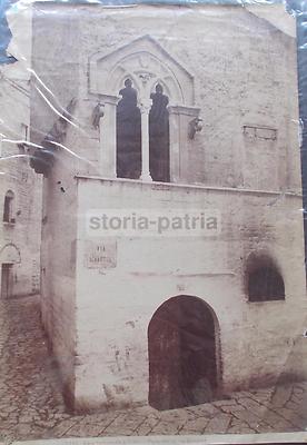 Trani, Antica Fotografia Originale: Architettura Medievale, Via Sinagoga
