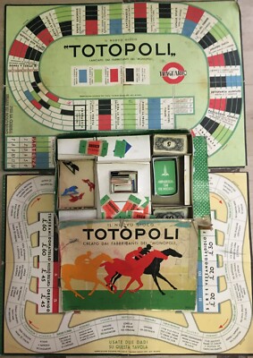 Gioco Da Collezione Totopoli (Monopoly): Equitazione E Corse Di Cavalli