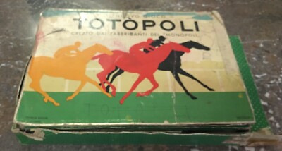 Gioco Da Collezione Totopoli (Monopoly): Equitazione E Corse Di Cavalli