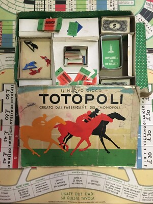 Gioco Da Collezione Totopoli (Monopoly): Equitazione E Corse Di Cavalli