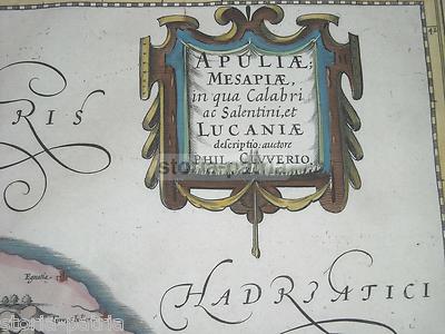 Puglia, Salento E Lucania: Mappa Di Cluverio E Geilkerck