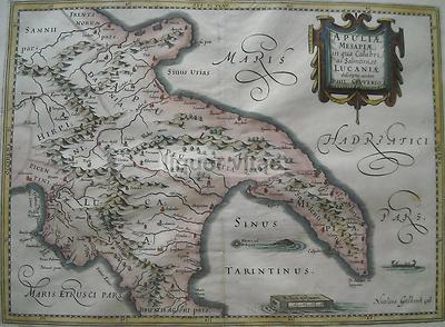 Puglia, Salento E Lucania: Mappa Di Cluverio E Geilkerck