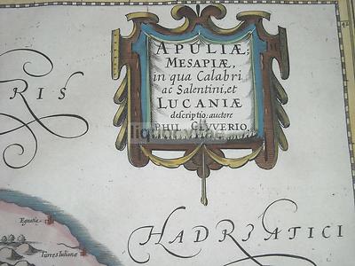 Puglia, Salento E Lucania: Mappa Di Cluverio E Geilkerck