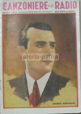 Musica, Canzoni, Radio, Radiofonia, Bari, Montanari, Pinocchio, Fisarmoniche Allodi, 1942