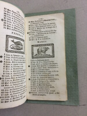 Napoli: Calendario Almanacco Borbonico 1849, Fiere, Araldica, Astrologia, Illustrato
