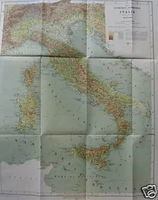 Cartography of Italy, Altimetric and Bathymetric