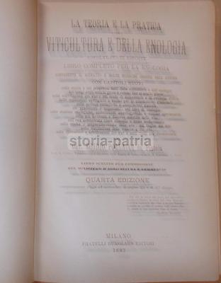 La Teoria E La Pratica Della Viticoltura E Della Enologia   Egidio Pollacci (1883)