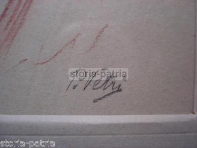 Paolo Vetri, Giovane Pescatore, Disegno A Matita Sanguigna