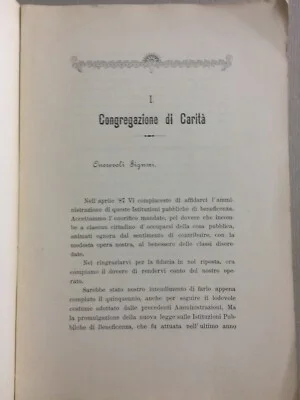 Marche, Camerino: Opere Pie, Congregazione di Carità, Bilanci, Asili, Monte di Pegni, 1898
