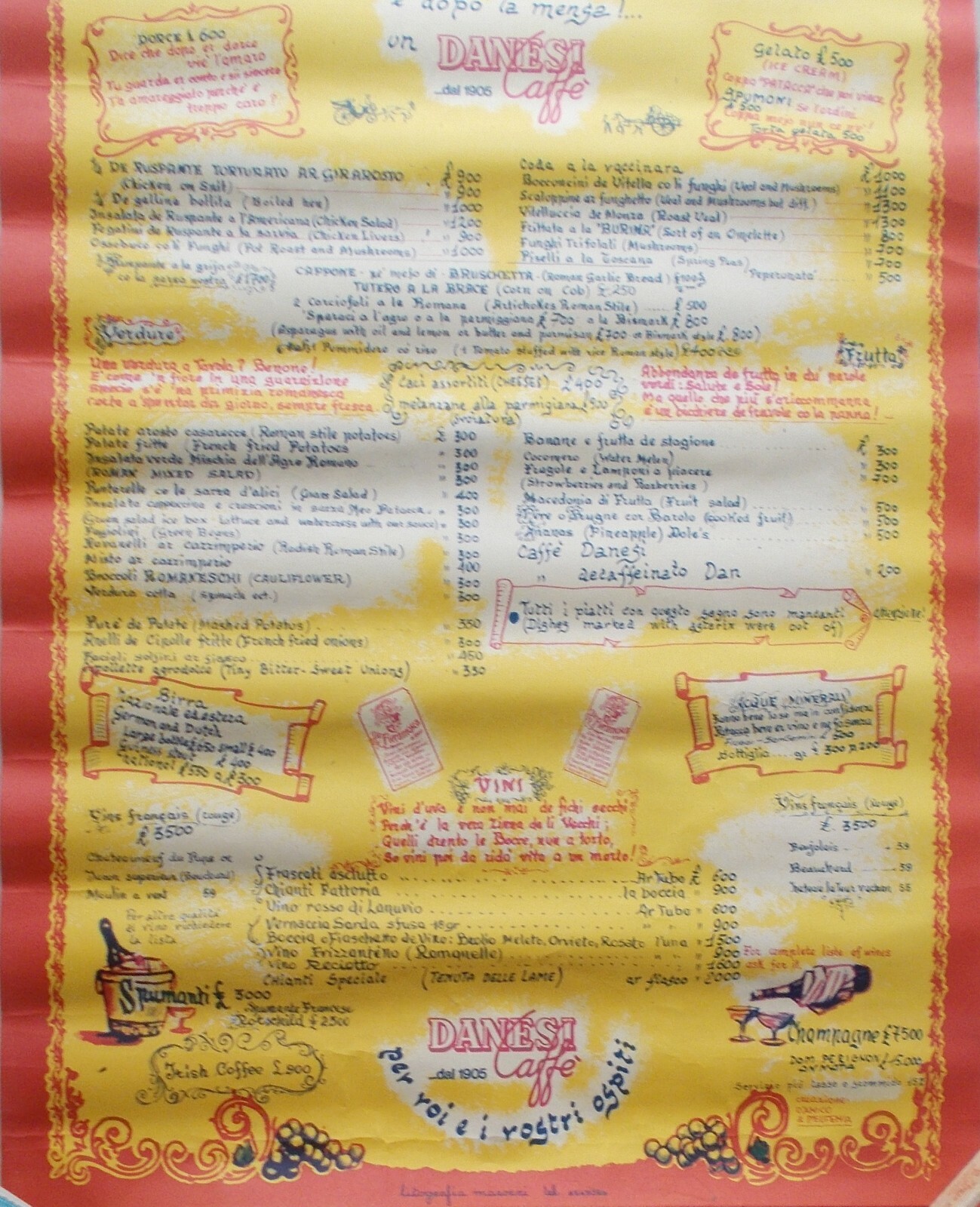 Cucina, Trattorie Di Roma, Folklore, Dialetto, Caffè Danesi, Meo Patacca, Pubblicità