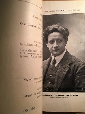 Carmen All'Arena Di Verona: Storia Locale E Libretto Illustrato (1914)