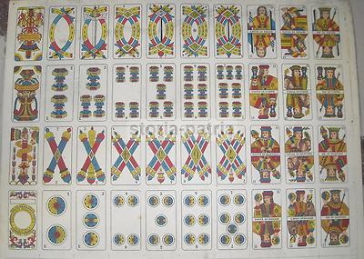 Giochi Di Carte, Napoli, Foglio Da Collezione Decorativo, Mazzo Di Carte Figurate