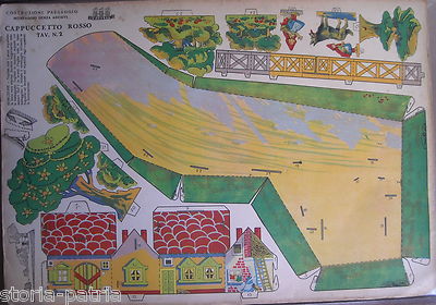 Giochi d'Epoca: Costruzioni Paesaggio Con Cappuccetto Rosso   Edizione Castell