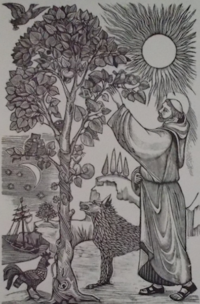 San Francesco d'Assisi, Xilografia Di Mario Gambedotti, 1984