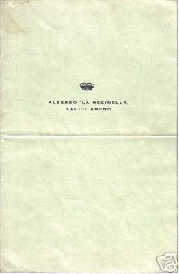 Cucina, Ristorazione, Albergo La Reginella, Lacco Ameno, Ischia   Vecchio Menù, 1973