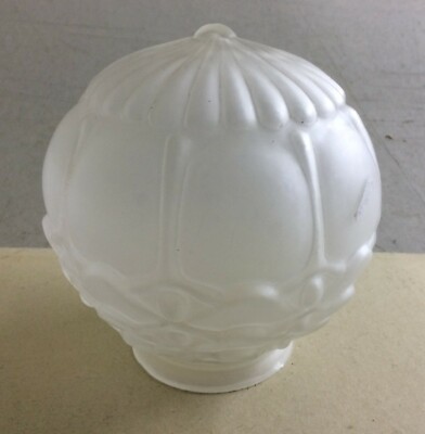 Vetro d'Epoca: Antica Coppa Per Lampade, Lampadari E Appliques