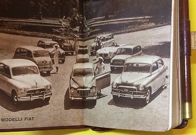 Fiat: Agendina Pubblicitaria In Pelle Nazareno Gabrielli, 1957
