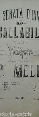 Puglia, Bari, Ballabili Per Pianoforte, Polka, Antico Spartito, Pasquale Mele, Scarano