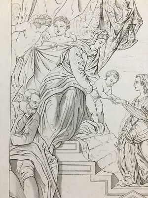 Lo Sposalizio Di Santa Caterina Con I Santi E Il Doge Francesco Donato (da Tintoretto)