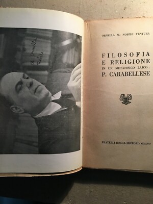 Puglia, Molfetta: Filosofia E Religione In Pantaleo Carabellese, 1951