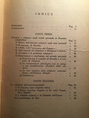 Puglia, Molfetta: Filosofia E Religione In Pantaleo Carabellese, 1951