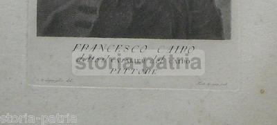Francesco Cairo: Grande Ritratto Inciso, Ferdinando Gregorj Da G.D. Campiglia