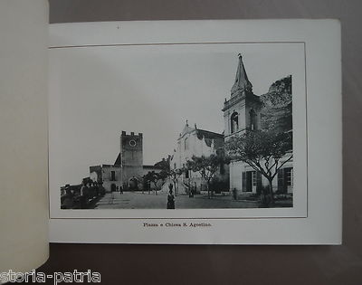 Sicilia, Taormina: Vedute Fotografiche, Teatro, Etna E Monumenti. Raro Album Primo '900