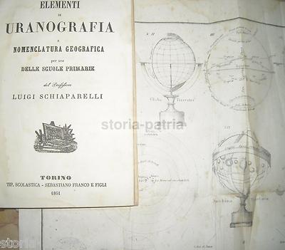 Uranografia E Nomenclatura Geografica   Luigi Schiaparelli (1861)