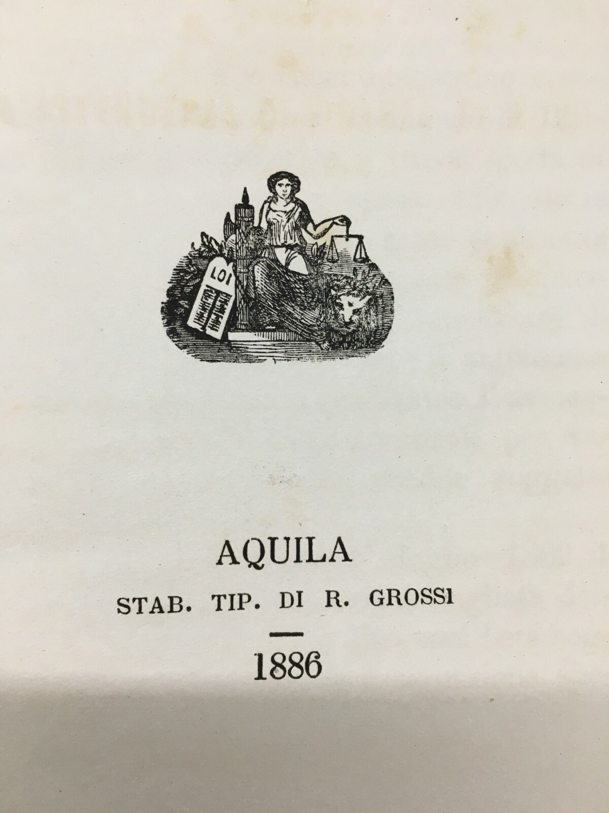 Memoria Giuridica 1886 Borgocollefegato L'Aquila Serafino Selli