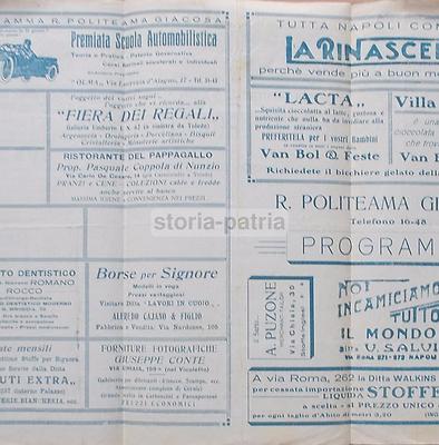 Teatro Politeama Giacosa, Napoli, 1927. Black Follies, Douglas, Jazz Band, Follie Nere