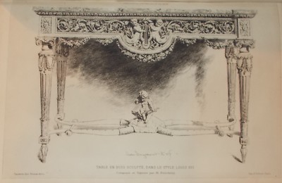 Arti Decorative: Acquaforte Del XIX Secolo, Tavolo In Stile Luigi XVI Di Beurdeley