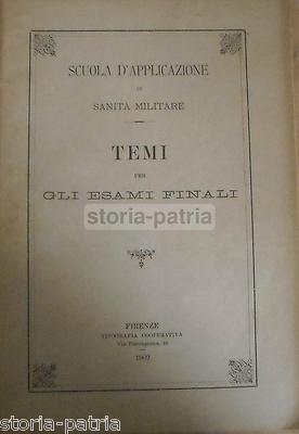 Medicina: Scuola Di Sanità Militare, Firenze. Temi Per Esami Finali, 1902