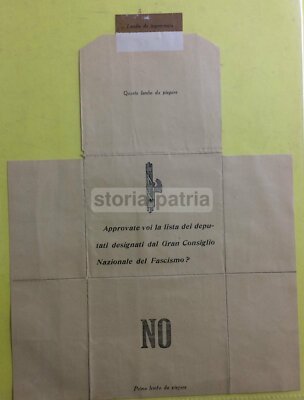 Politica, Elezioni Politiche, Fascismo, XXVIII Legislatura, Rara Coppia Di Schede