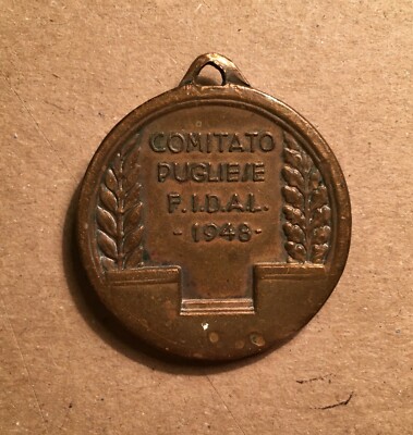 Sport   Competizione Sportiva   Atletica   Medaglia Da Collezione   Puglia   FIDAL   1948