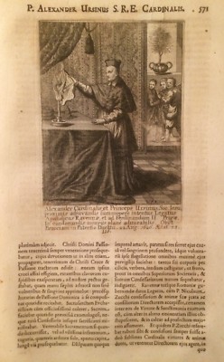 Gesuiti: Cardinale Alessandro Orsini, Ravenna E Bracciano. Incisione Del XVII Secolo