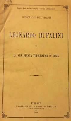 Urbanistica, Architettura E Topografia Di Roma: Bufalini, Trevisi, Beltrani