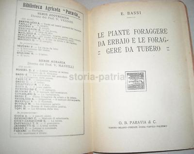 Agricoltura: Foraggi, Tuberi, Soia, Bietola, Carote, Cavolo, Fave, Mais, Senape E Avena 1926