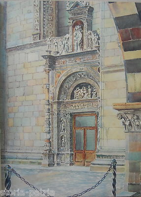 Como, Cattedrale: Porta Della Rana. Veduta Tratta Da Un Acquarello Di Ramorino