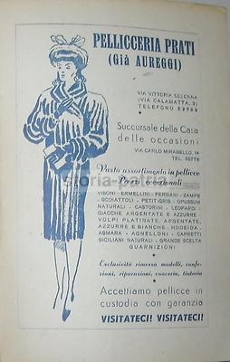 Roma: Pellicceria Prati (già Aureggi), Pellicce E Moda   Ristorante La Magnolia, De Angelis