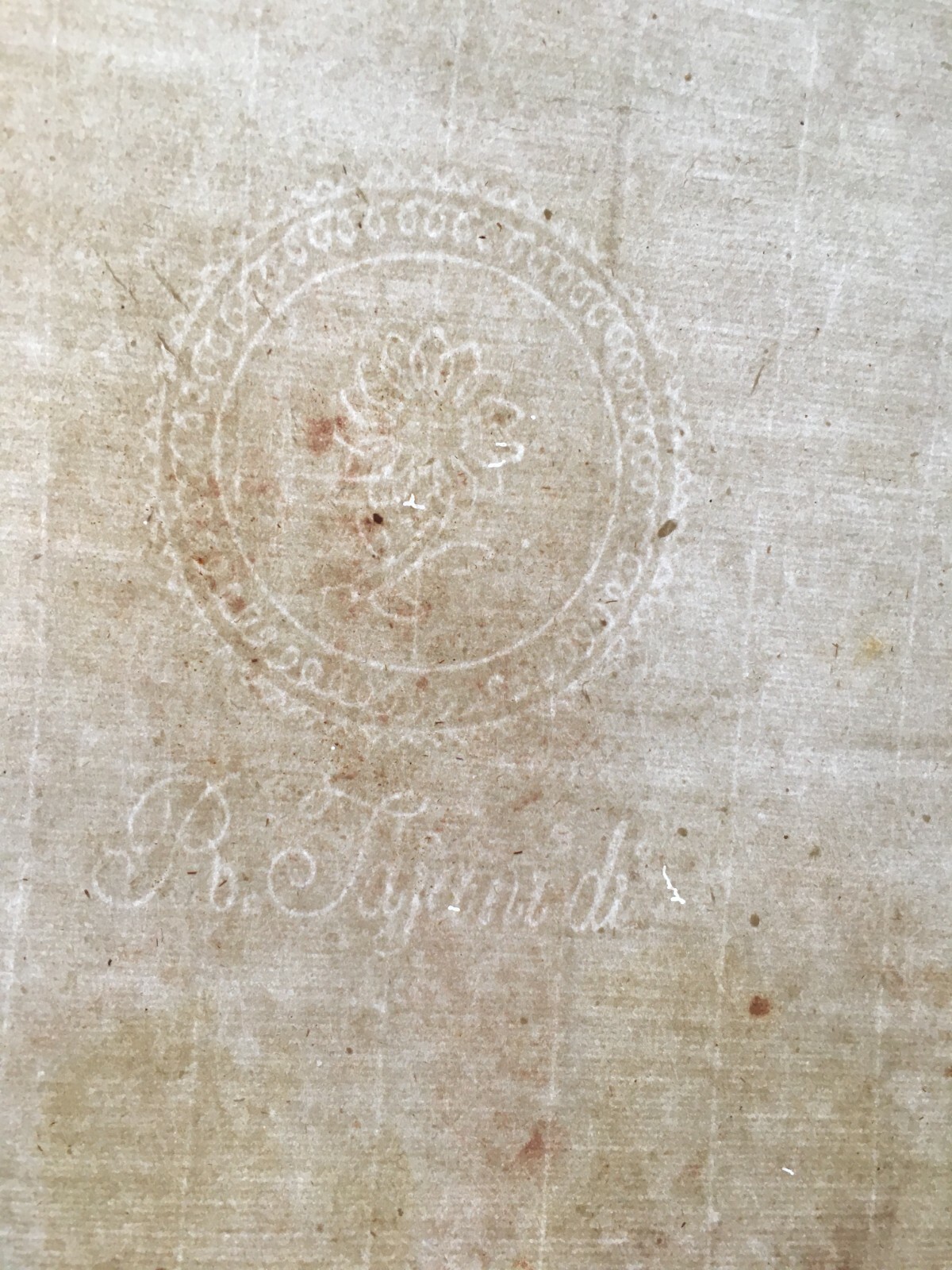 Simbolismo Floreale, Antica Carta Filigranata Tajanidi