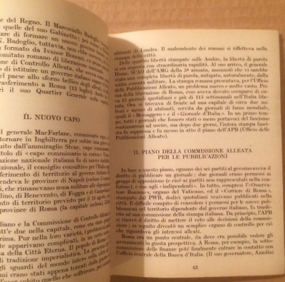 Attività Del Governo Militare Alleato E Della Commissione Alleata Di Controllo In Italia (1943 1945)