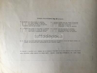 Modernariato Design Arredamenti Anni '50 Lissone, Catalogo Pubblicitario Carlo Ratti