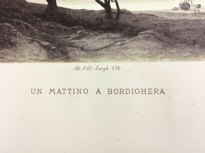 Arte Antica, Fotografia d'Artista: Enrico Ghisolfi (Barolo), Mattino A Bordighera, Montabone