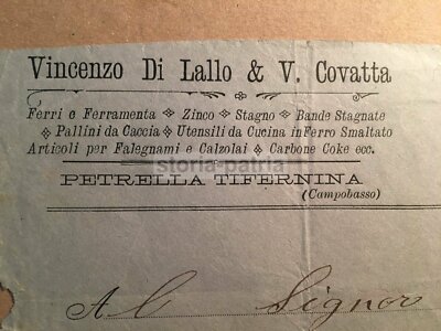Molise, Campobasso, Petrella Tifernina. Pubblicità Ferramenta Di Lallo E Covatta