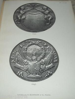 Monete, Medaglie, Araldica E Numismatica Dei Paesi Bassi Antico Volume Illustrato