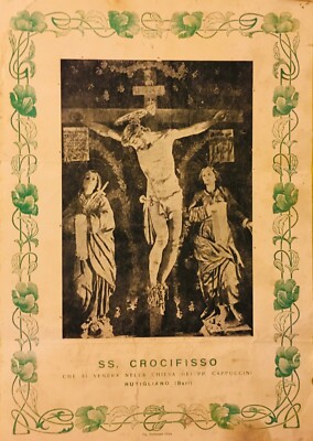Stampa Popolare Devozionale: SS. Crocifisso Di Rutigliano, Bari