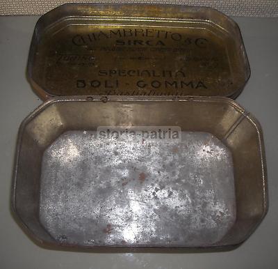 Torino   Sirca, Chiambretto & C.: Scatola Pubblicitaria Dolciaria In Latta Cromolitografata