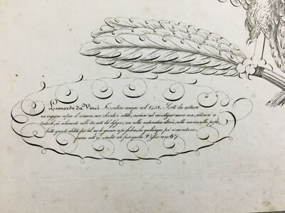 Calligrafia, Scrittura, Arte E Artisti: Michelangelo, Leonardo, Raffaello, Correggio XIX Secolo